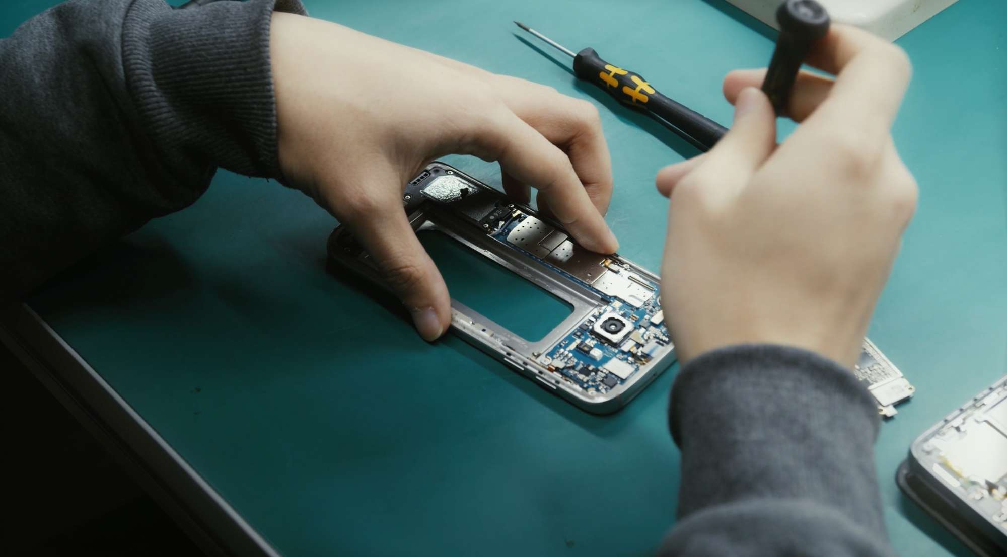 Phone being repaired under warranty